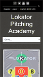 Mobile Screenshot of lokatorpitchingacademy.com