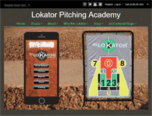 Tablet Screenshot of lokatorpitchingacademy.com